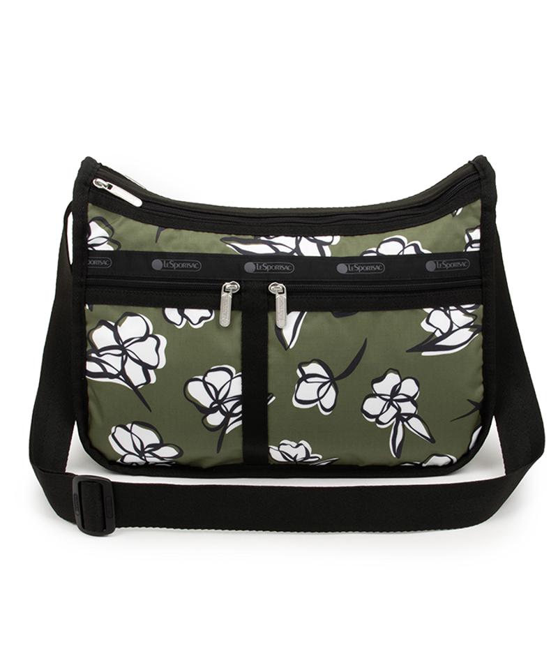 DELUXE EVERYDAY BAGオリーブフローラルシルエット