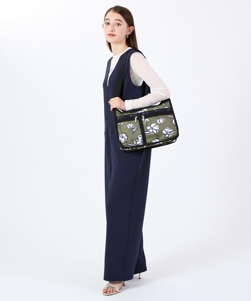 DELUXE EVERYDAY BAGオリーブフローラルシルエット