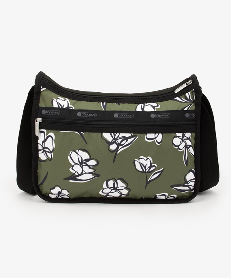 DELUXE EVERYDAY BAGオリーブフローラルシルエット