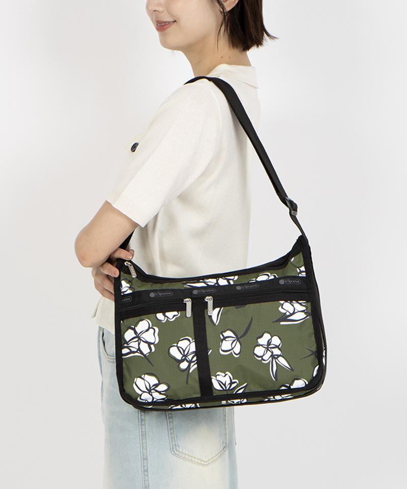 DELUXE EVERYDAY BAGオリーブフローラルシルエット