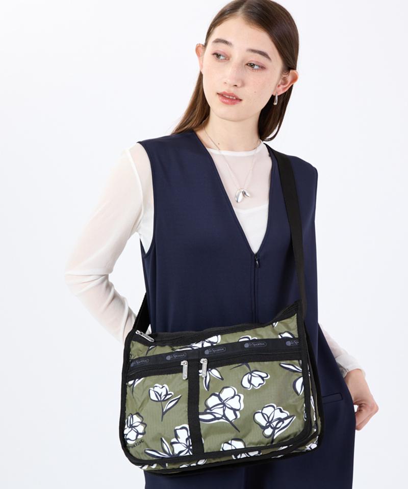 DELUXE EVERYDAY BAGオリーブフローラルシルエット