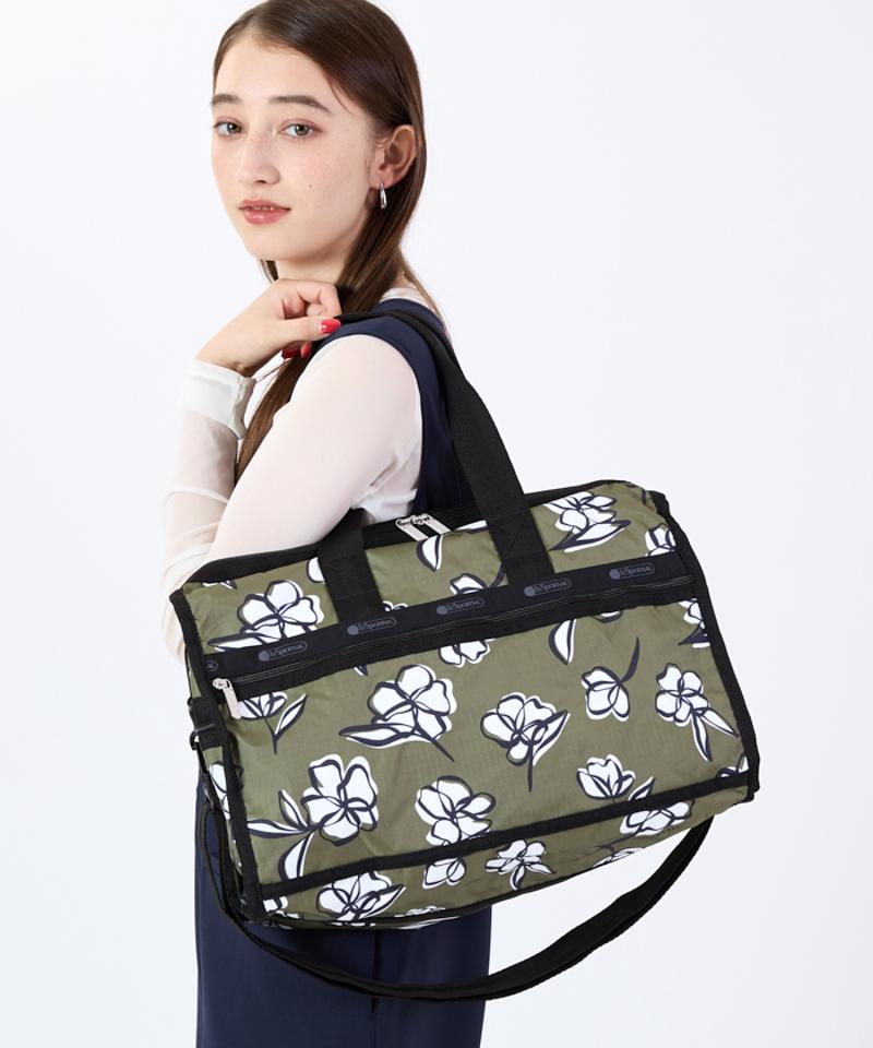 DELUXE MED WEEKENDERオリーブフローラルシルエット
