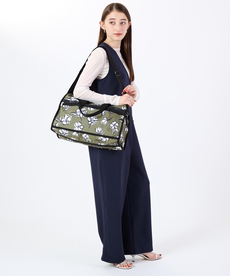 DELUXE MED WEEKENDERオリーブフローラルシルエット