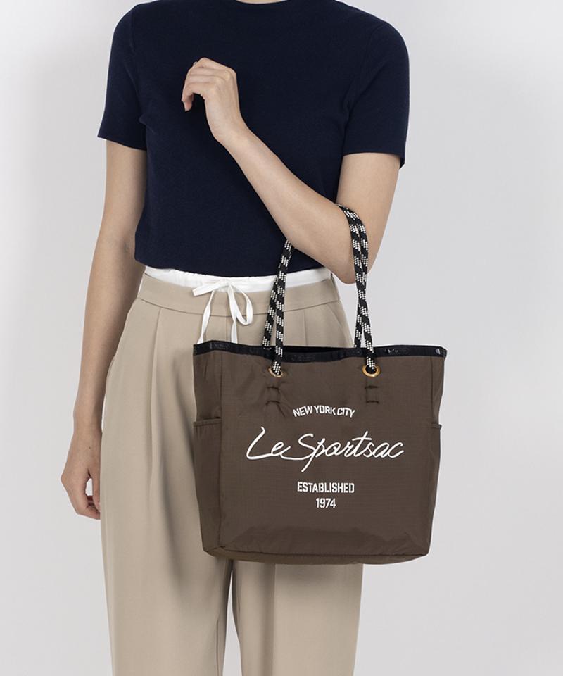 ML 2 WAY TOTE       2ウェイチョコレート/ブラックシャイン