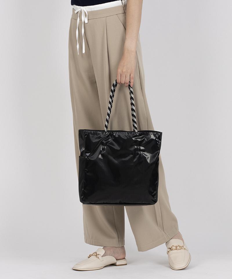 ML 2 WAY TOTE       2ウェイチョコレート/ブラックシャイン