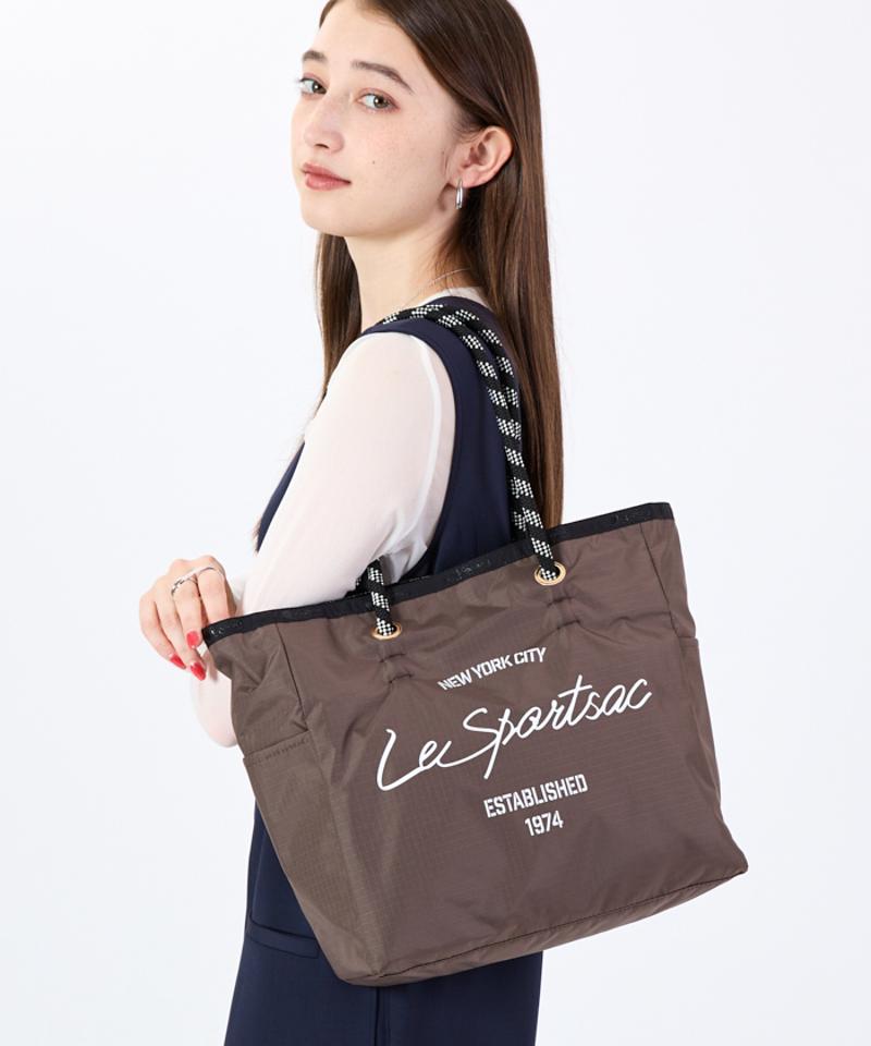 ML 2 WAY TOTE       2ウェイチョコレート/ブラックシャイン