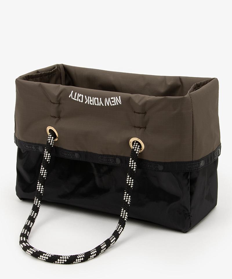 ML 2 WAY TOTE       2ウェイチョコレート/ブラックシャイン