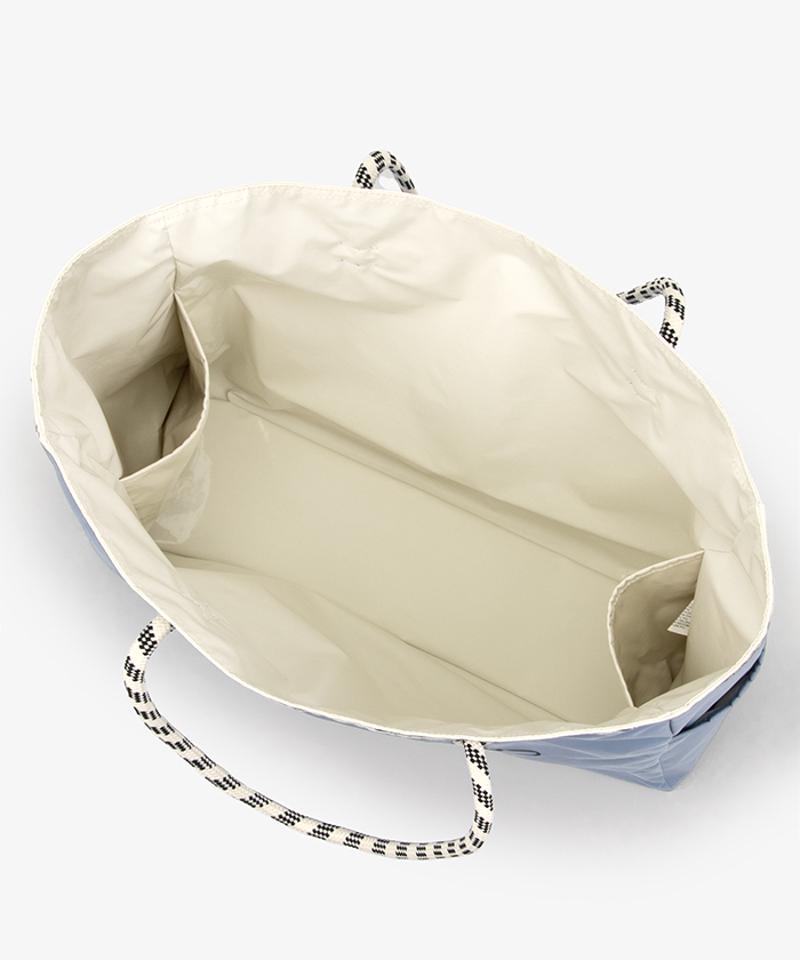 LARGE 2 WAY TOTE2ウェイスレートブルー/パールシャイン