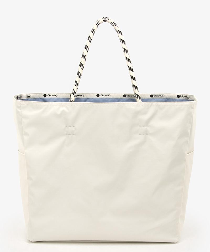 LARGE 2 WAY TOTE2ウェイスレートブルー/パールシャイン