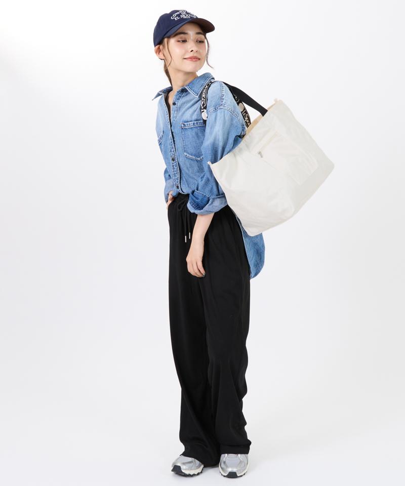 E/W REVERSIBLE PKT TOTEロゴジャカードメレンゲT