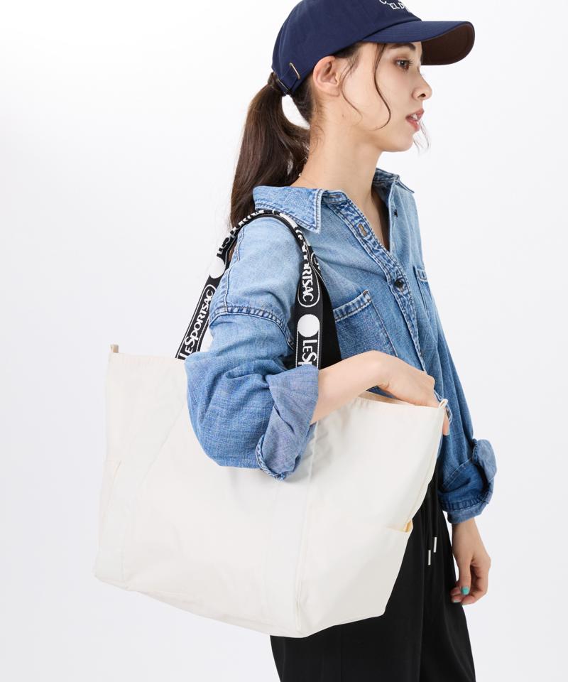 E/W REVERSIBLE PKT TOTEロゴジャカードメレンゲT