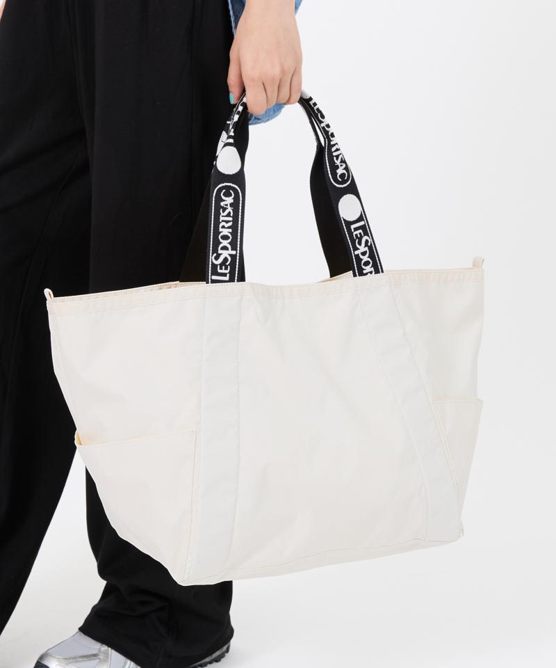 E/W REVERSIBLE PKT TOTEロゴジャカードメレンゲT