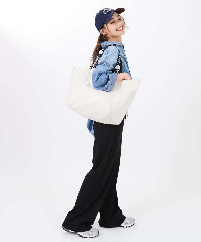 E/W REVERSIBLE PKT TOTEロゴジャカードメレンゲT