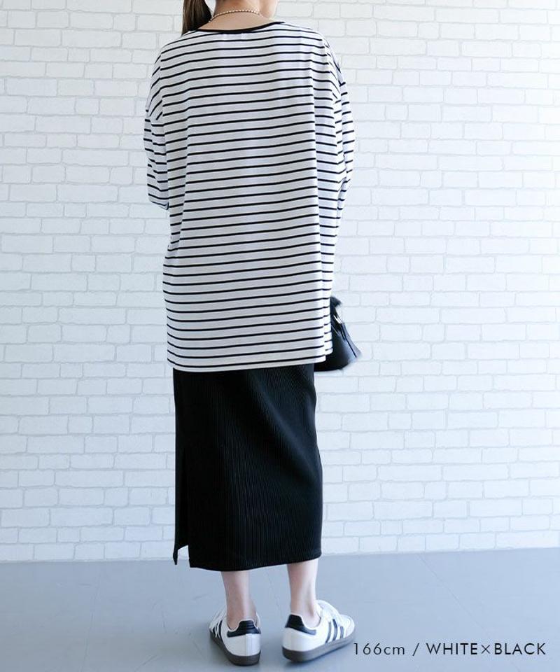 ワイドスリーブカットソー 春 秋 冬 レディース