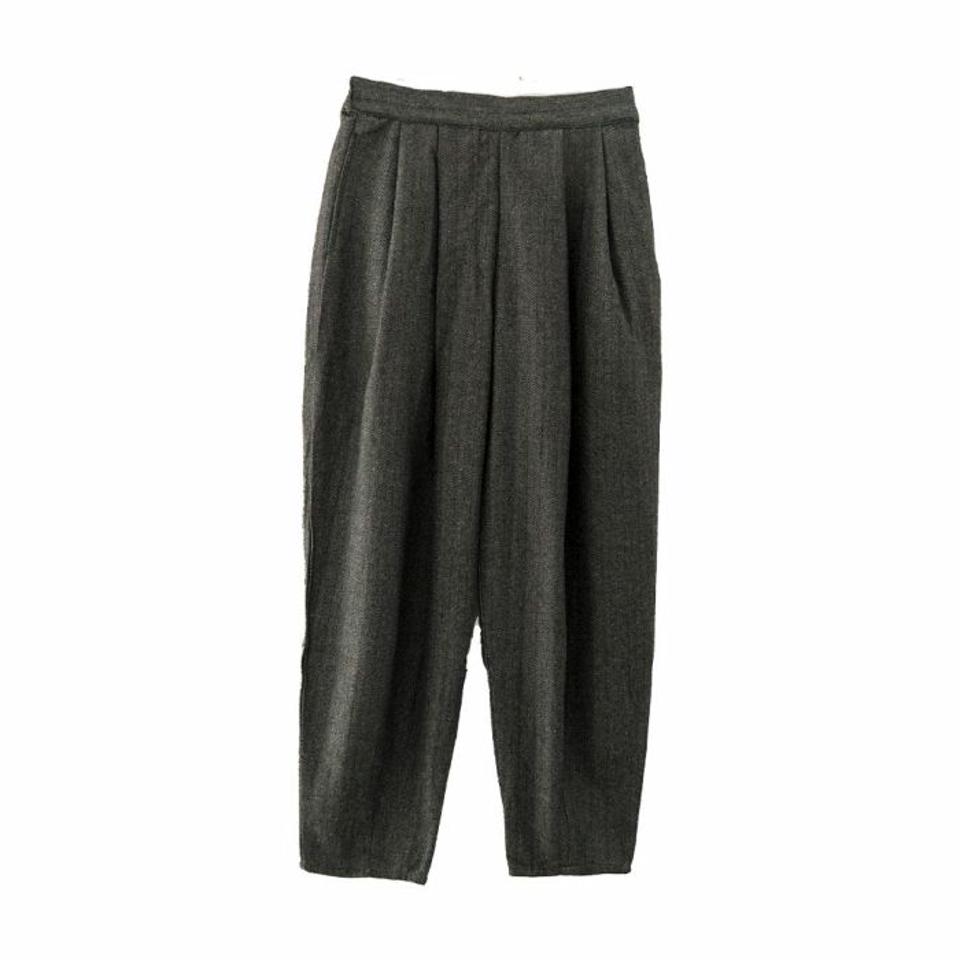 ヘリンボーンタックパンツ レディース 春 秋  冬 M  |アクアガレージ aquagarage