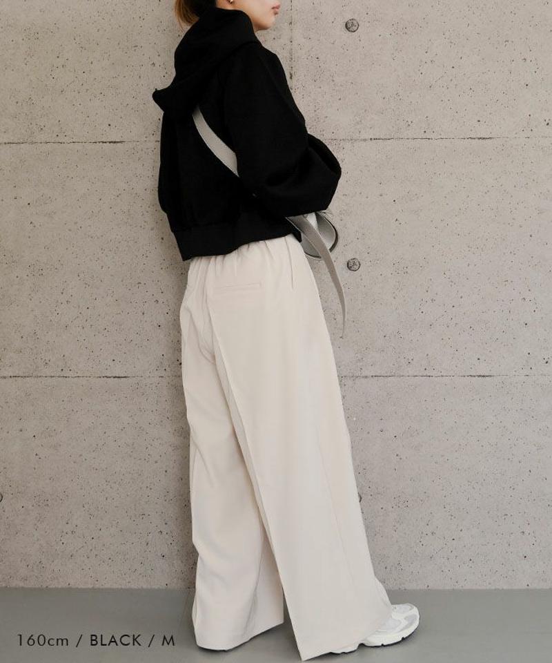 タックワイドパンツ  レディース 春 夏 秋  冬 P M  L   |アクアガレージ aquagarage