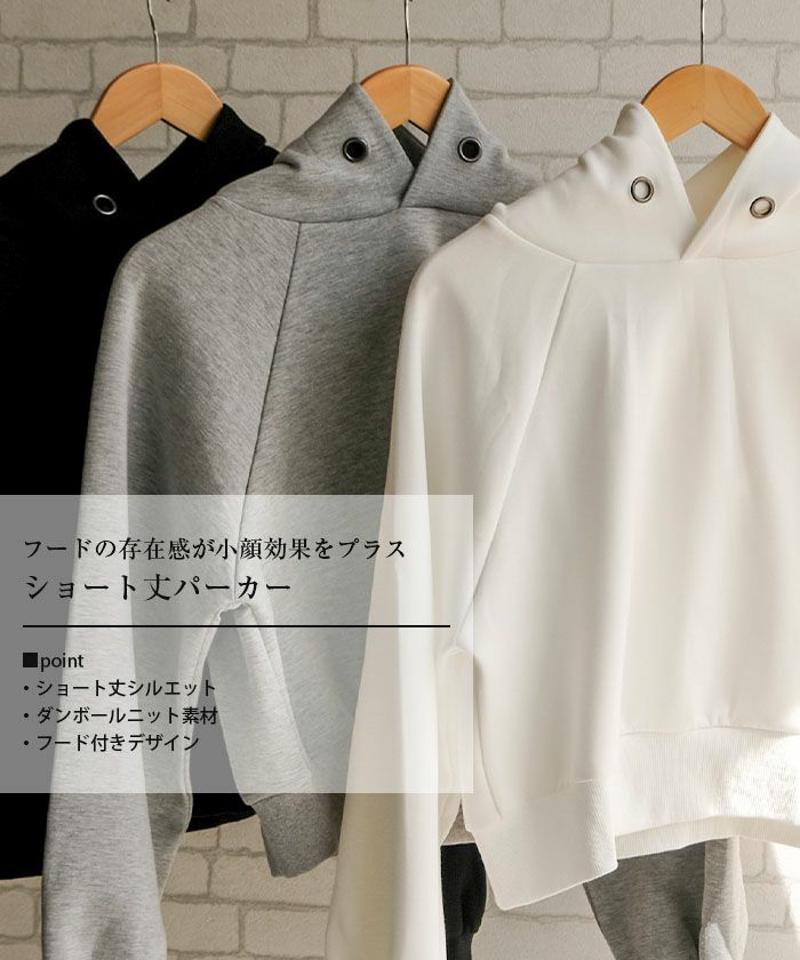 ショート丈パーカー  春  秋 冬 M L   レディース
