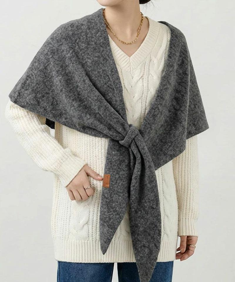 大判三角マフラー  秋 冬