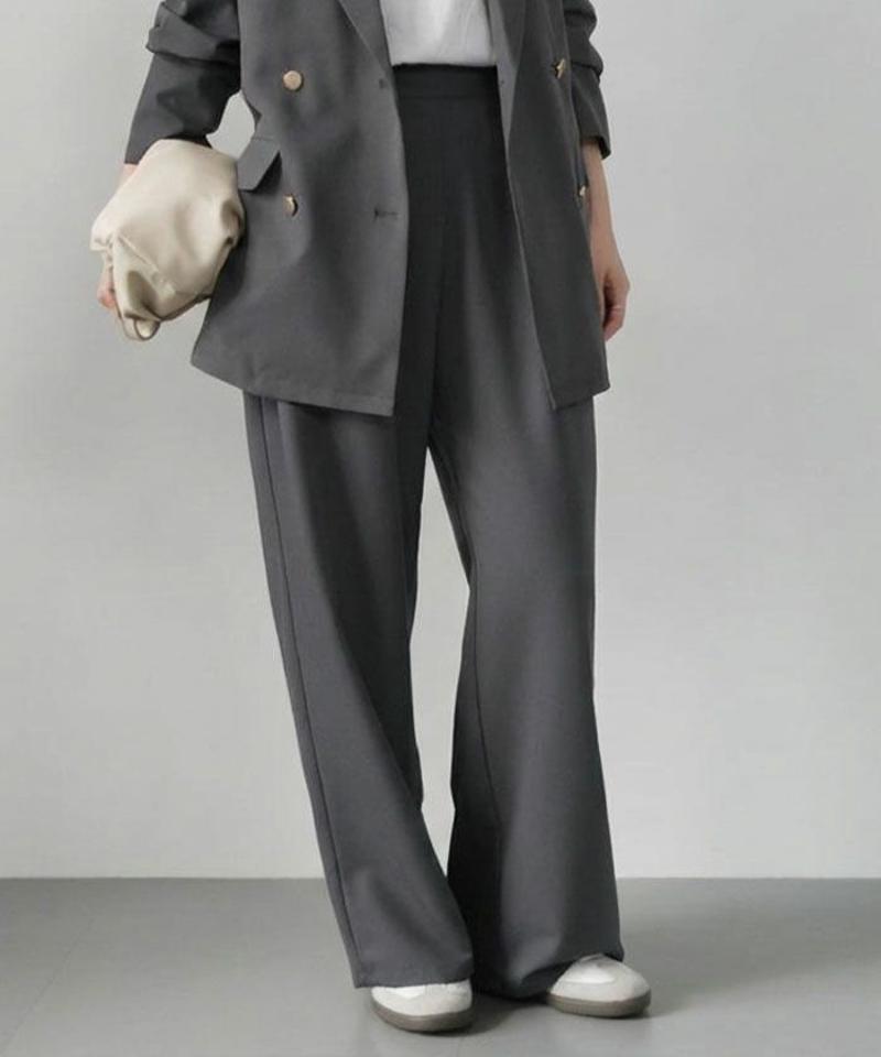 ツータックワイドパンツ 春 夏 秋 冬 M |アクアガレージ aquagarage 予約(2月中旬頃)