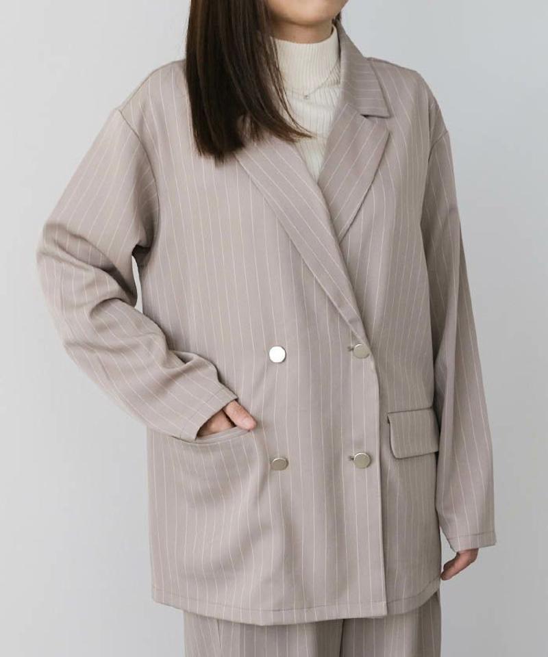 ストライプテーラードジャケット レディース 予約(2月下旬頃)
