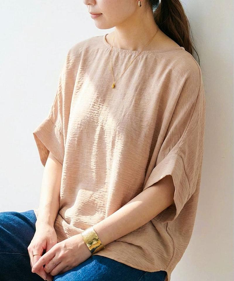 体型カバードルマンスリーブブラウス