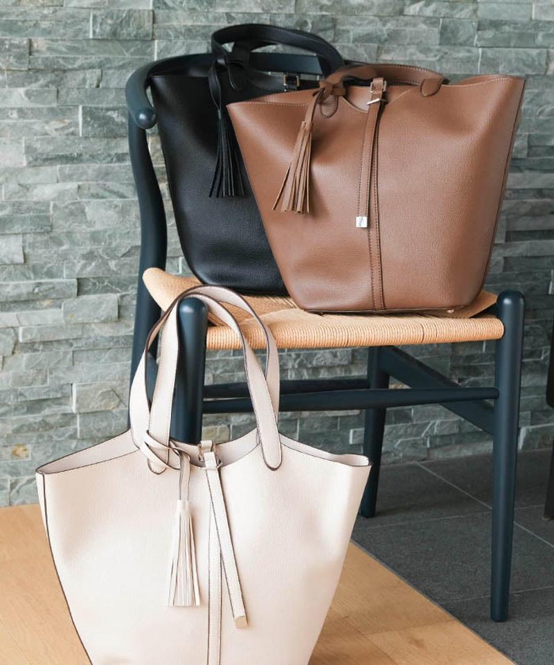 タッセル付きA4トートバッグ レディース A4サイズ対応