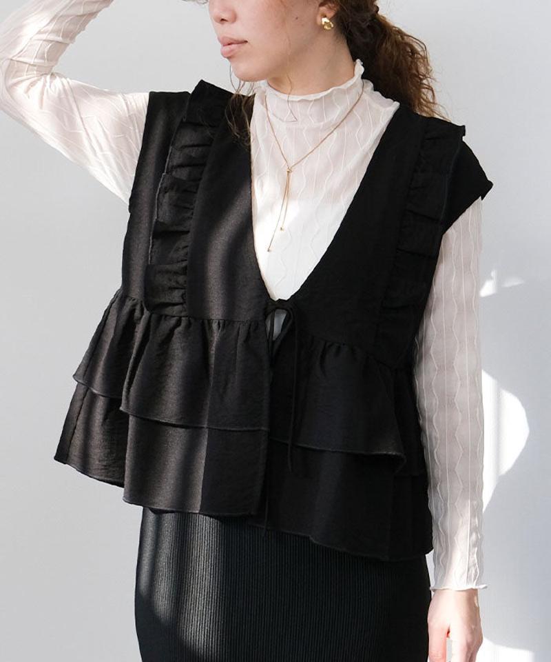 ティアードフリルベスト 春 夏 |アクアガレージ aquagarage