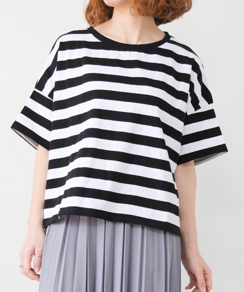 ビッグボーダーTシャツ 春 夏