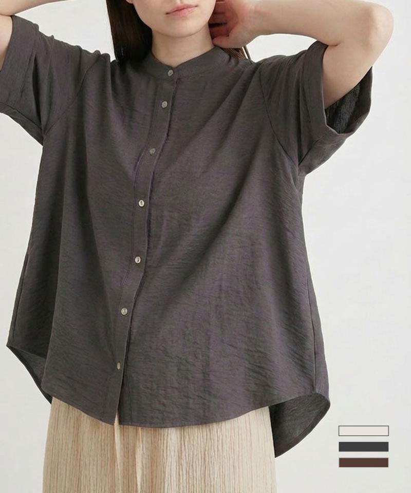 Aラインバンドカラーシャツ 春 夏 | アクアガレージ aquagarage