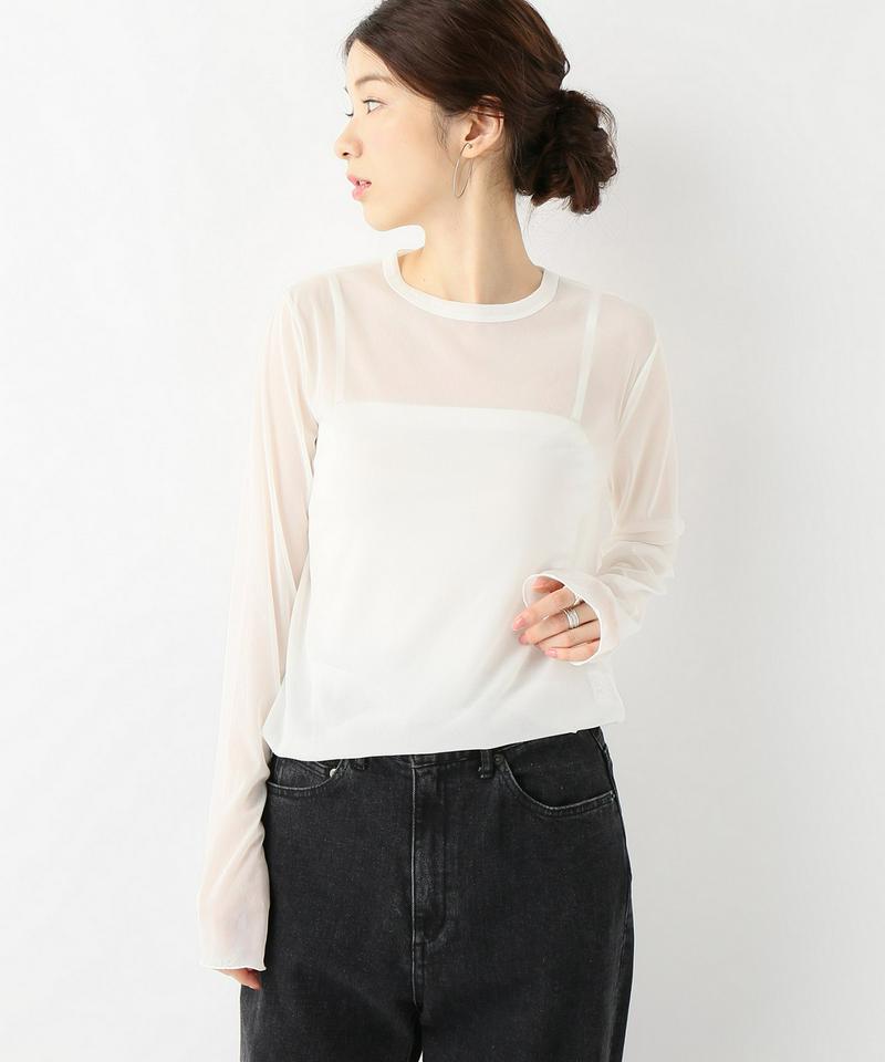 【NEU】トリコットンシフォン シアーTシャツ