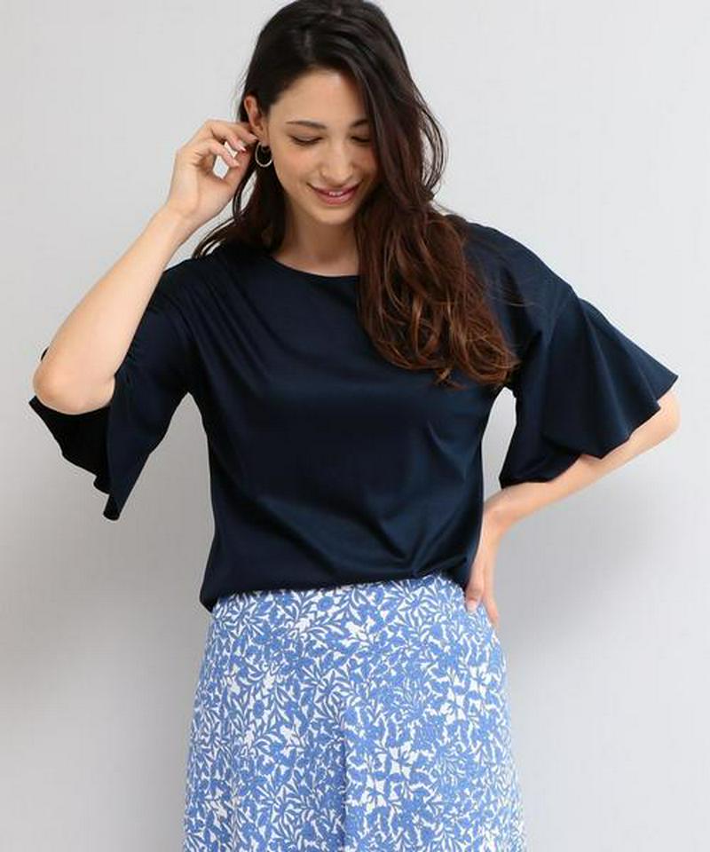 【WORK TRIP OUTFITS】BC スムース ソデフレアスリーブ カットソー