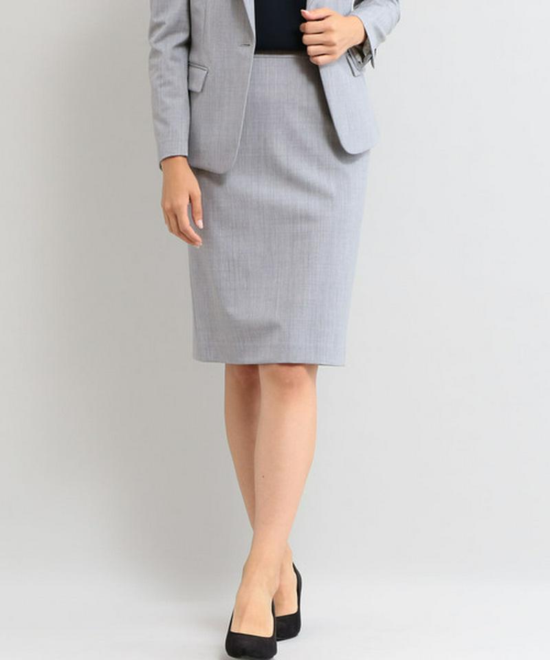 【WORK TRIP OUTFITS】TW/PU サージ タイト スカート