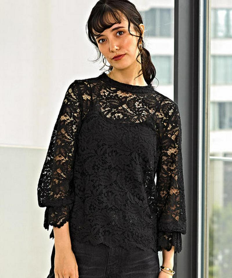 KFC スタンド レース ブラウス