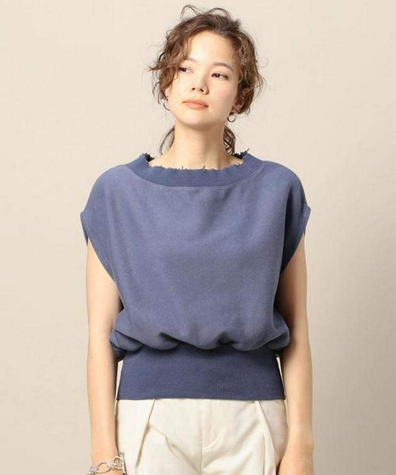 ＜BRISEMY＞カットオフフレンチスリーブトップス о