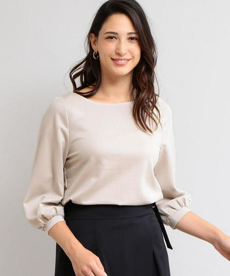 【WORK TRIP OUTFITS】BC カルゼ ソデギャザー カットソー