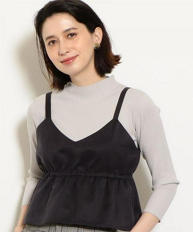 FM スエードライク キャミ ブラウス