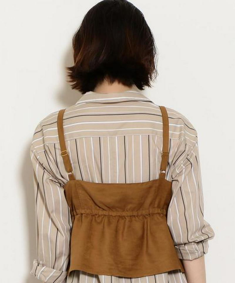 FM スエードライク キャミ ブラウス