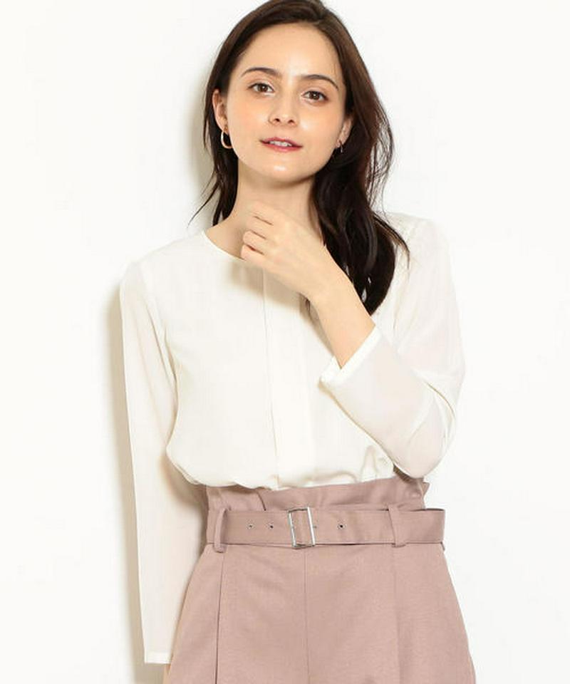 Ｄ デシン タック レイヤード ブラウス