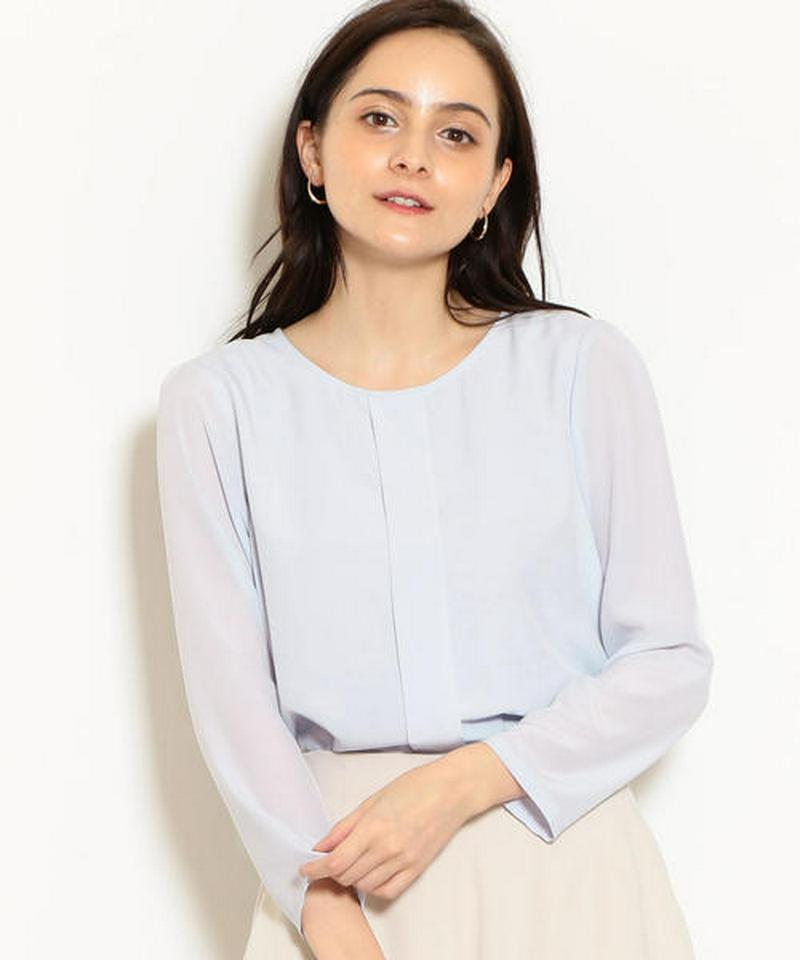 Ｄ デシン タック レイヤード ブラウス