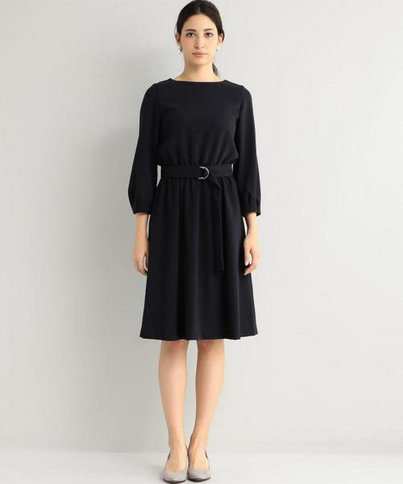 【WORK TRIP OUTFITS】ダブルクロス Wゴム Dカンベルト ワンピース