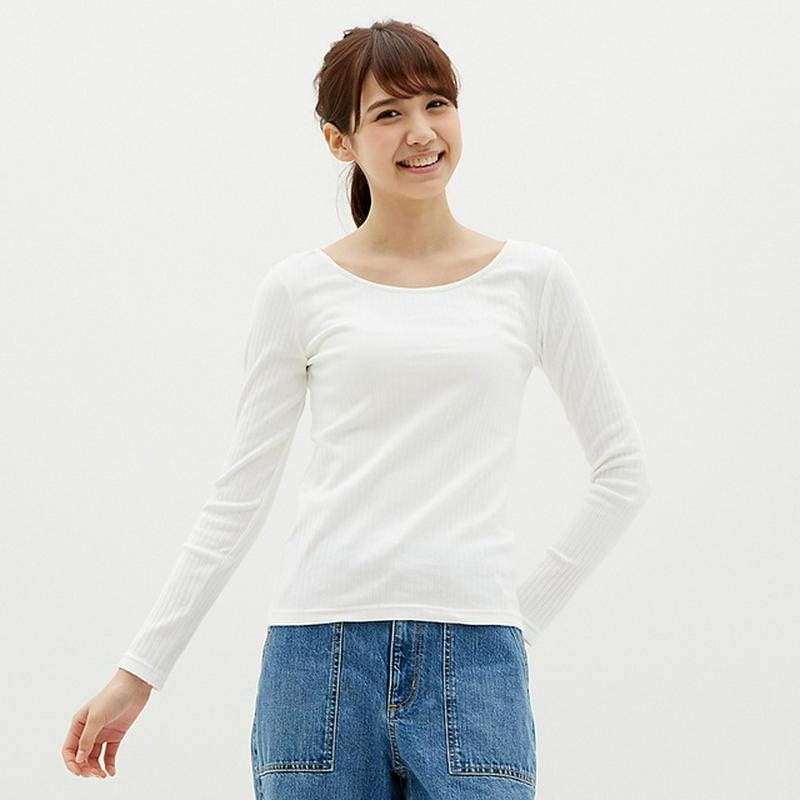 リブバレエネックT（長袖）NR