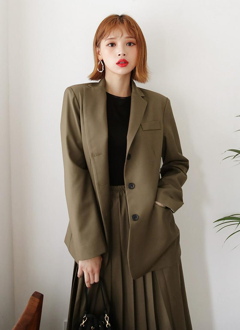 スリーボタンジャケット・全2色