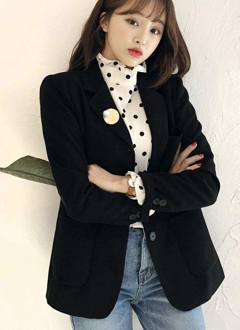 スリーボタンジャケット・全2色