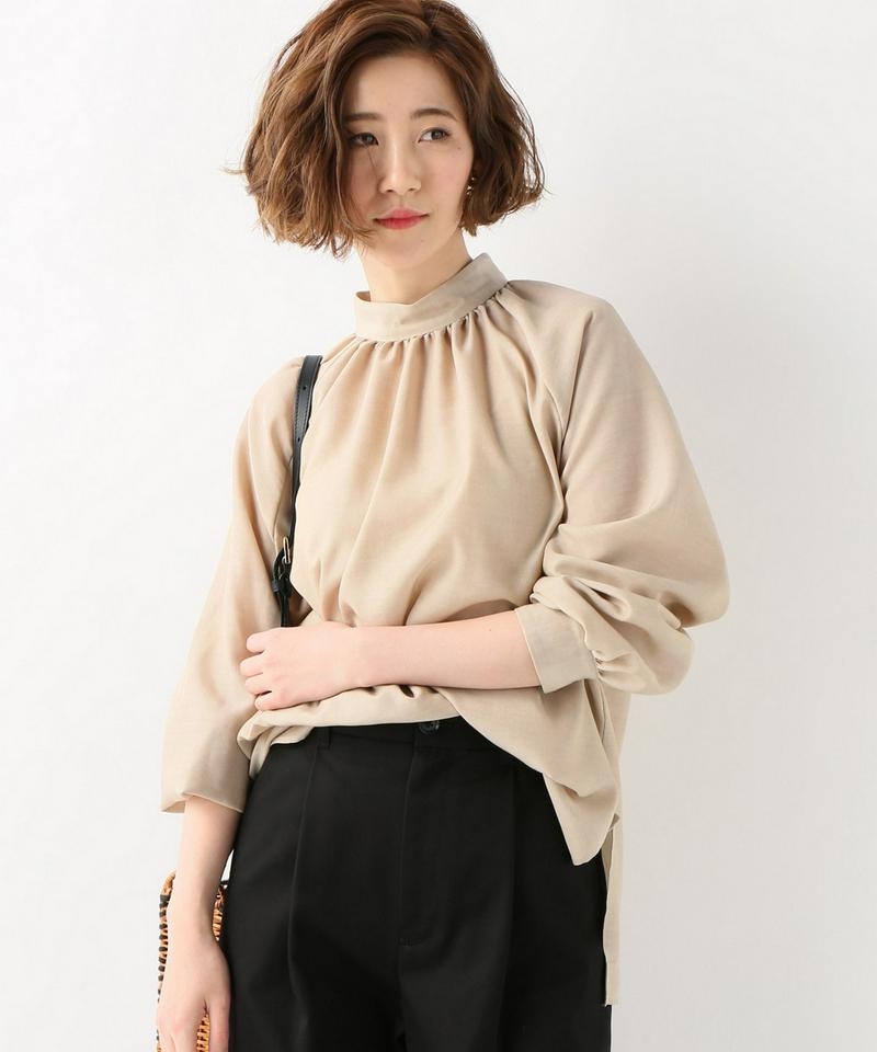 テンセルダンガリースタンドブラウス