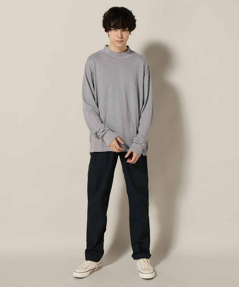 SKU L/S HEATHER JERSEY MOCK NECK TEE