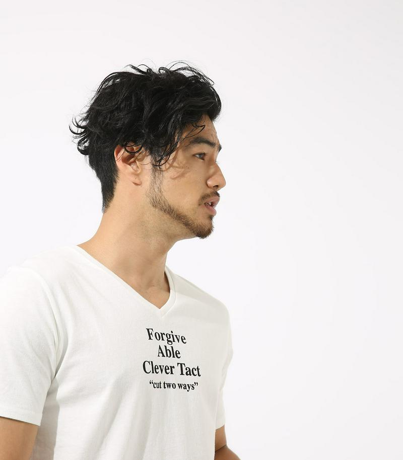 【MEN'S】Forgive Vネック半袖T