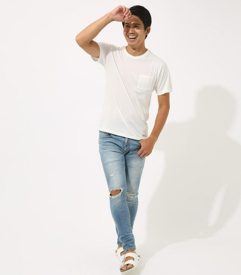 【MEN'S】カットオフクルーネック半袖T