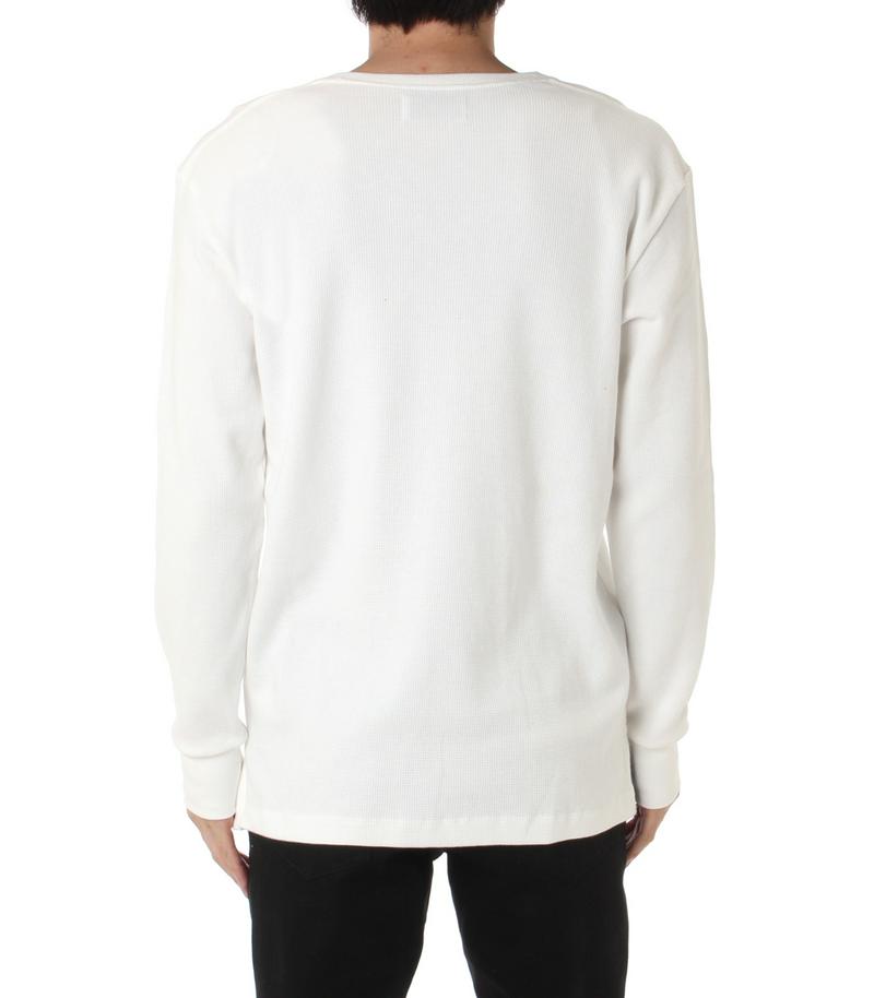 【MEN'S】ワッフルVネック長袖PO