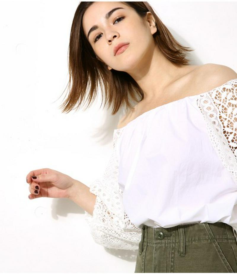 オフショルレースTOPS