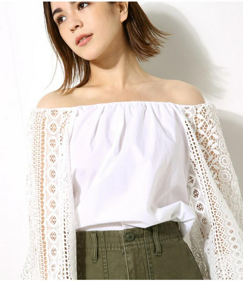 オフショルレースTOPS